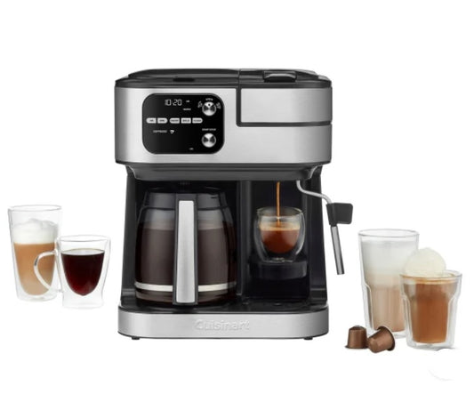 Cuisinart 4-in-1 Coffee Maker | 12-Cup Drip, K-Cup & Nespresso Compatible - PuriLite