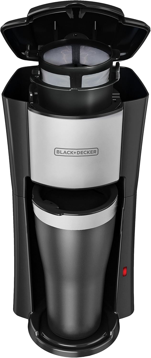 BLACK+DECKER CM618C Single Serve Coffee Maker, Black