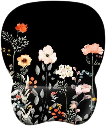 Ergonomic Mouse Pad with Wrist Support | Memory Foam Mousepad for Office and Gaming | Non-Slip Base Computer Mouse Pad | Smooth Tracking Desk Accessory | Comfortable Wrist Rest Mouse Pad - PuriLite