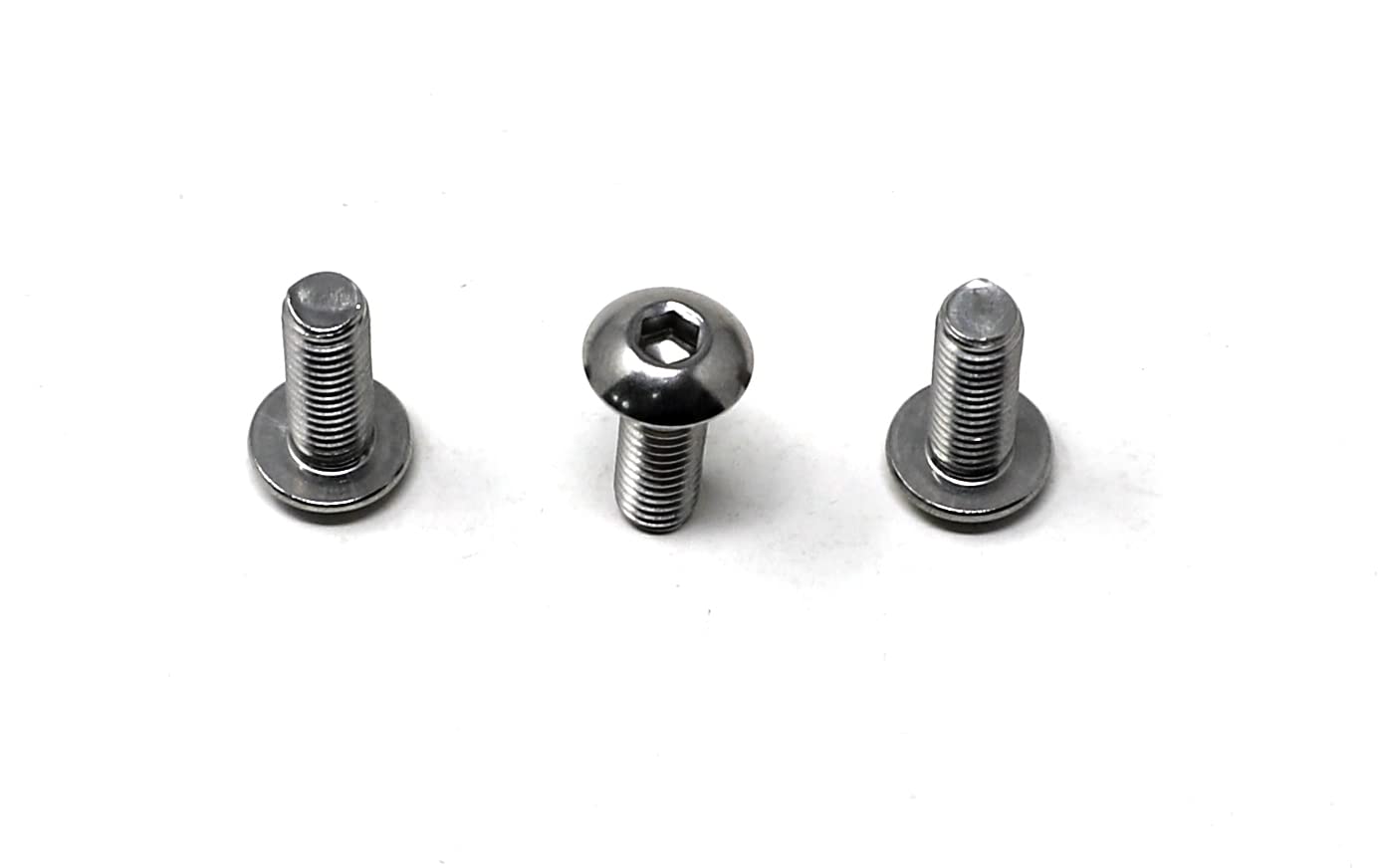 iexcell 50 Pcs M6 x 20mm Thread Pitch 1 mm Stainless Steel 304 Hex Socket Button Head Cap Screws Bolts Kit