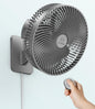 10 Inch Oscillating Wall Mounted Fan with Remote Control,High Velocity 4 Speeds Timer,Adjustable Tilt,5.9 ft Cord, Ultra Quiet,for Bedroom,Garage, RV, Office-Grey