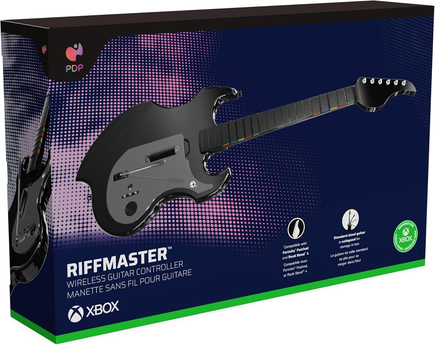 PDP RIFFMASTER Wireless Guitar Controller For Xbox Series X|S, Xbox One, & Windows 10/11 PC