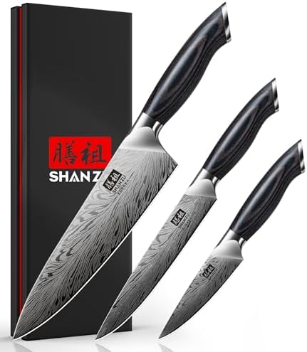 SHAN ZU Fillet Knife 7 Inch, Powder Steel Boning Knife High Carbon Japanese Filleting Knife, Ultra Sharp Deboning Knife for Meat Cutting, Fish Knife with Ergonomic Pakkawood Handle