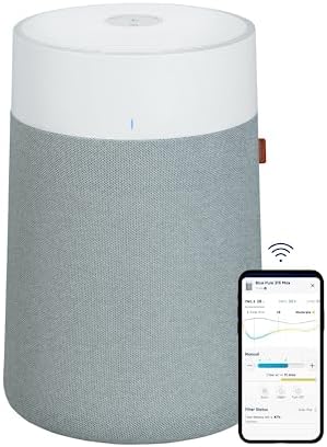 BLUEAIR Air Purifiers for Medium Rooms, Bedroom, Kitchen, Cleans 1,858 sqft in one hour, HEPASilent Smart Air Cleaner for Home, Pets, Allergies, Dust, Mold, Smoke - Blue Pure 311i Max