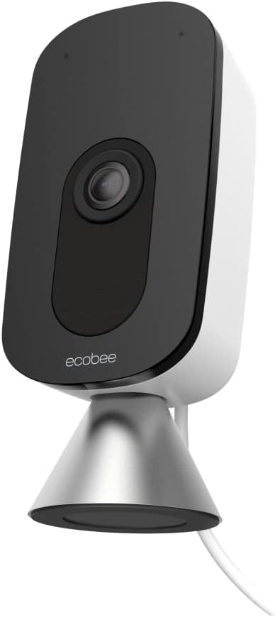ecobee Smart Camera – Indoor WiFi Security Camera, Smart Home Security System, 1080p HD 180 Degree FOV, Night Vision, 2-Way Audio, Works with Apple HomeKit, Alexa Built in