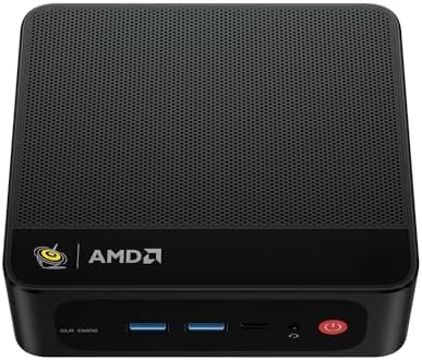 Beelink Mini PC SER5 MAX with AMD Ryzen 7 6800U, 32GB LPDDR5 1TB NVMe M.2 SSD, DP/HDMI/Type-c Triple Display Output,WiFi6,1000M LAN, BT5.2, W-11 Mini Computer
