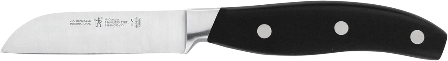 Zwilling J.A. Henckels HI Forged Contour 9 PC Block Set, Black/Silver