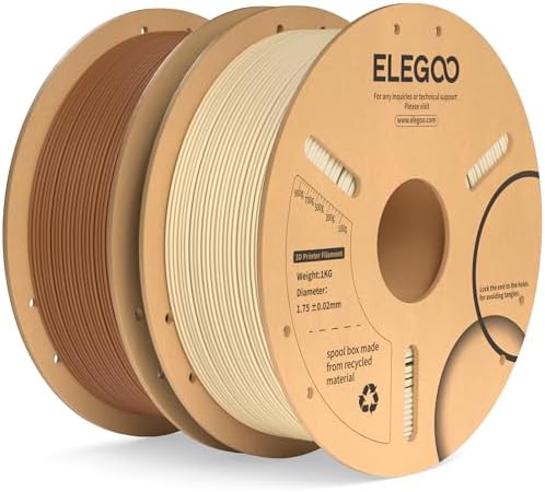 ELEGOO PLA+ Filament 1.75mm Black 4KG, PLA Plus 3D Printer Filament, Dimensional Accuracy +/- 0.02 mm, Tough & High Strength, Fit for Most FDM Printers(1KG/Spool, 2.2 lbs)