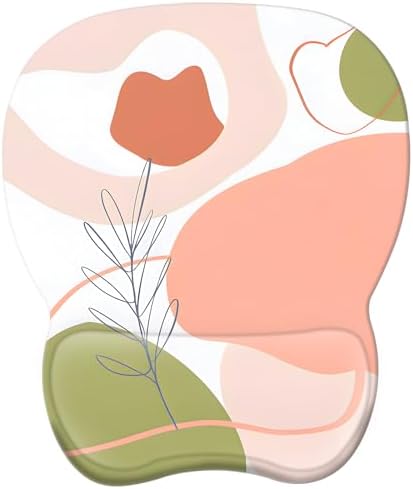 Ergonomic Mouse Pad with Wrist Support | Memory Foam Mousepad for Office and Gaming | Non-Slip Base Computer Mouse Pad | Smooth Tracking Desk Accessory | Comfortable Wrist Rest Mouse Pad - PuriLite