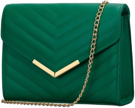 KKXIU Women Formal Vegan Leather Evening Envelope Clutch Purses and Handbags for Party Wedding Prom Bridal - PuriLite