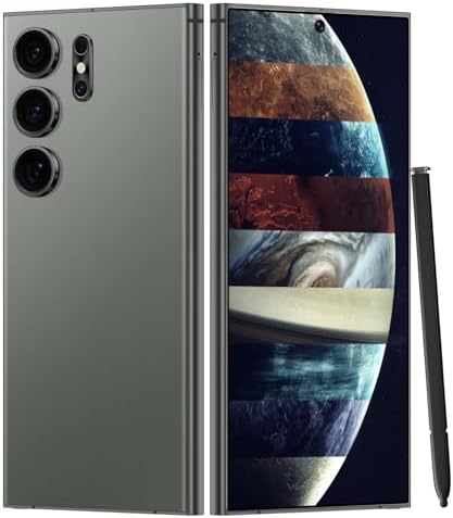 Unlocked Cell Phones Smartphone Unlocked Phones 8+256GB 6.8" HD Screen Dual SIM 108MP+48MP Camera and Built-in Pen (Violet)