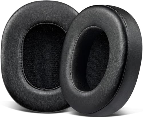 SOULWIT Replacement Earpads for Skullcandy Hesh 3/ANC/Evo & Crusher Wireless/ANC/Evo & Venue ANC Over-Ear Headphones, Ear Pads Cushions with Noise Isolation Foam - Hesh3 PL Black