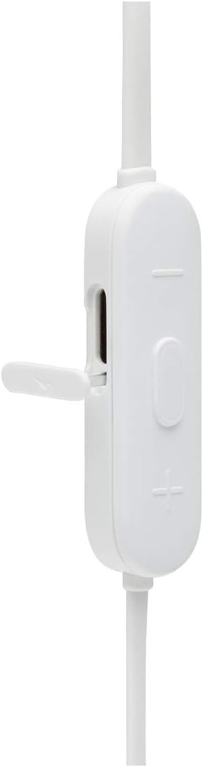 JBL Tune 125BT Wireless in-Ear Bluetooth Headphones, 16 Hour Playtime - White