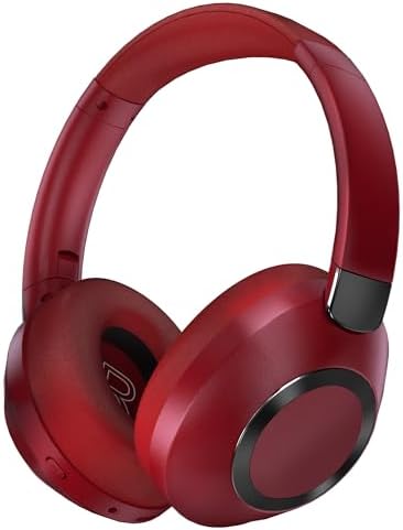 Active Noise Cancelling Headphones, 100H Playtime Headphones Bluetooth Wireless, Bluetooth Headphone Over Ear with Built-in Mic, Wireless Headphone for Travel, Home, Office, Call, Music, Meeting