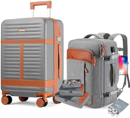 Lumesner Carry on Backpack, Extra Large 40L Flight Approved Travel Backpack for Men & Women