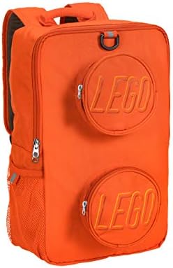 LEGO Lego Brick Backpack-purple Carry-On Luggage, Flame Orange, One Size, Backpack