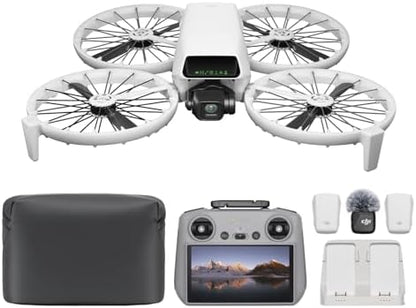 DJI Flip (RC-N3), Drone with 4K UHD Camera for Adults, Under 249 g, 3-Axis Gimbal Stabilization, 44000ft/13km Video Transmission, Palm Takeoff, Auto Return, 31-Min Flight Time, Intelligent Flight
