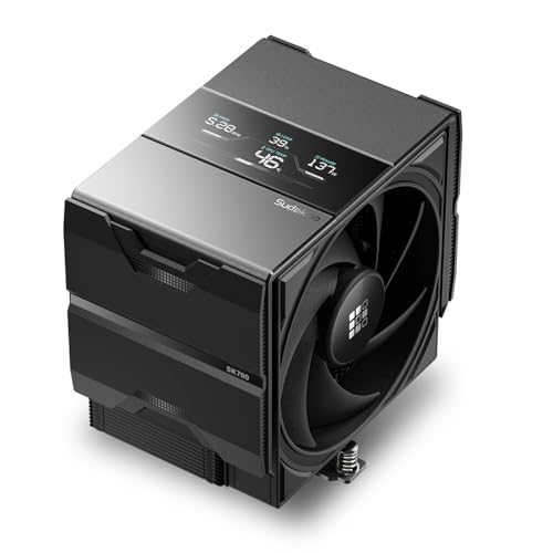 Sudokoo SK700 White AM5 CPU Cooler : 7 Heatpipes CPU Air Cooler for AM5 Exclusive - Single Tower PC Cooling with 120mm FDB PWM Quiet Fan & L-Rail Lock Mount