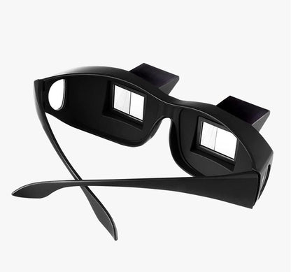 Valuu Lazy Glasses Bed Prism Glasses Lazy Spectacles Horizontal Glasses High Definition Glasses Prism Periscope Lie Down Eyeglasses for Reading and Watch TV in Bed Unisex