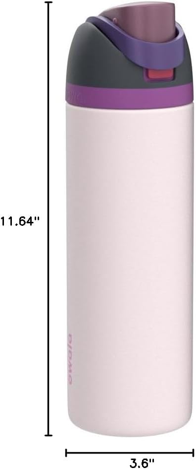 Owala Kids FreeSip Insulated Stainless Steel Water Bottle with Straw, BPA-Free Sports Water Bottle, Great for Travel, 16 oz, Celestial Sphere