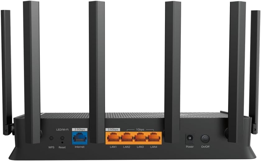 TP-Link Dual-Band BE3600 Wi-Fi 7 Router (Archer BE230) - 4-Stream 3.6 Gbps, 2×2.5G + 3×1G Ports, USB 3.0, 2.0 GHz Quad Core, 6 Antennas, VPN Clients & Server, EasyMesh, HomeShield, MLO, Private IOT