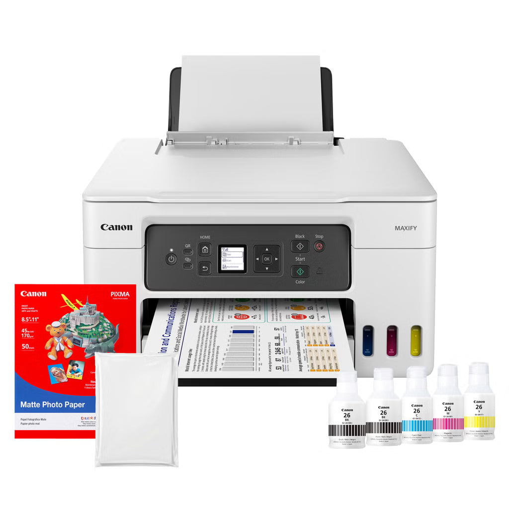 Canon MAXIFY GX3020 Wireless MegaTank All-in-One Printer Bundle