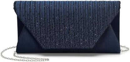 DTGN Evening Bags Clutch Purses for Women Formal, Purse Handbag Crossbody Bag Rhinestone Shoulder Bag for Wedding Party