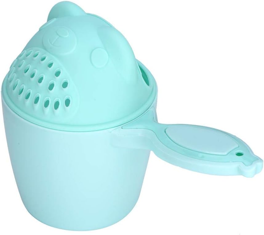 Baby Bath Rinse Cup, Detachable Baby Shampoo Rinser Kid Wash Hair Bathing Flusher for Baby Tub(Green)