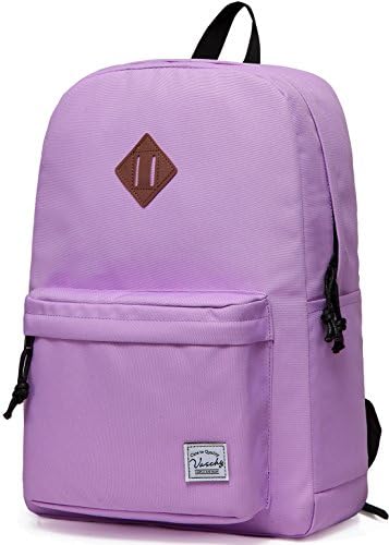 School Backpack for Kids, VASCHY Lightweight Water Resistant Casual Schoolbag Daypack for Men Women Teen Boys Girl Bookbag