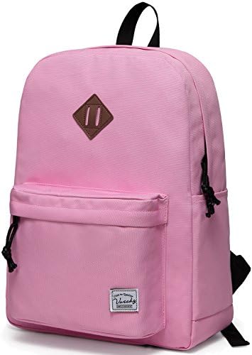 School Backpack for Kids, VASCHY Lightweight Water Resistant Casual Schoolbag Daypack for Men Women Teen Boys Girl Bookbag