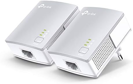 TP-Link AV1000 Powerline Ethernet Adapter(TL-PA7017P KIT) - Gigabit Port, Plug and Play, Extra Power Socket for Additional Devices, Ideal for Smart TV