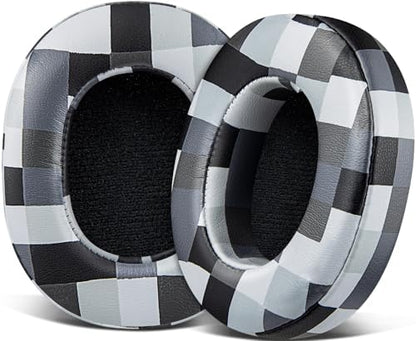 SOULWIT Replacement Earpads for Skullcandy Hesh 3/ANC/Evo & Crusher Wireless/ANC/Evo & Venue ANC Over-Ear Headphones, Ear Pads Cushions with Noise Isolation Foam - Hesh3 PL Black