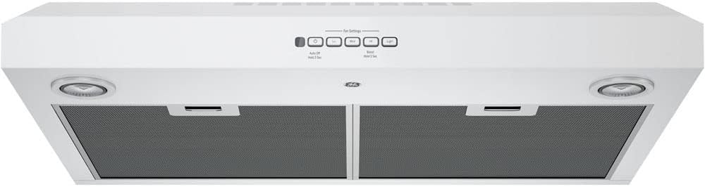 GE 30" 4 Speed Unde the Cabinet Vent Hood White JVX5300DJWWC