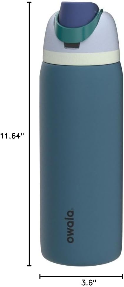 Owala Kids FreeSip Insulated Stainless Steel Water Bottle with Straw, BPA-Free Sports Water Bottle, Great for Travel, 16 oz, Celestial Sphere