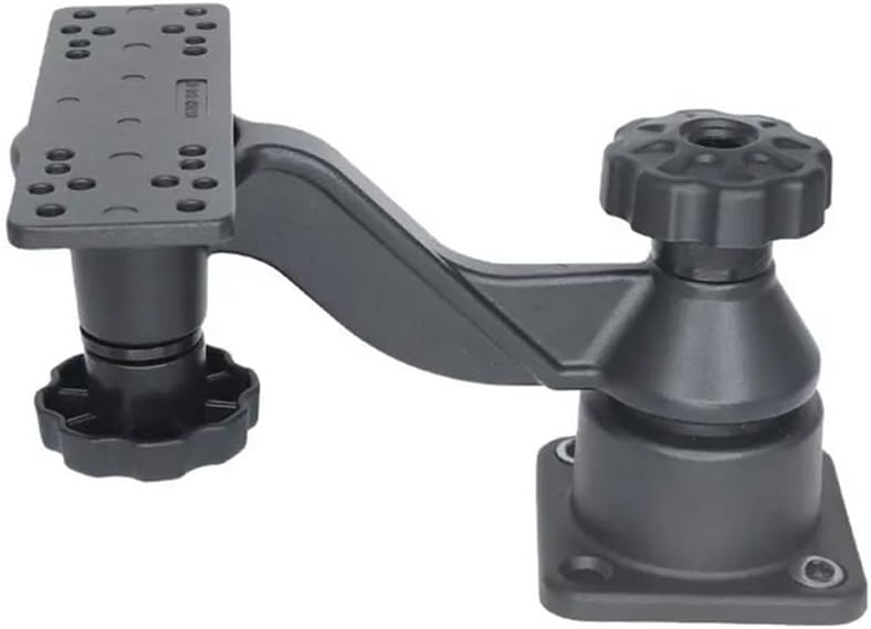 Strg Kayak Fish Finder Mount, 8.74" Long Arm Aluminum Fish Finder Swing Mount Boat Marine Electronics Mounts Compatible with Garmin Lowrance Humminbird and More Fish Finders