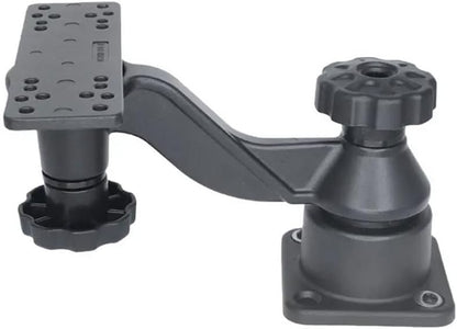 Strg Kayak Fish Finder Mount, 8.74" Long Arm Aluminum Fish Finder Swing Mount Boat Marine Electronics Mounts Compatible with Garmin Lowrance Humminbird and More Fish Finders