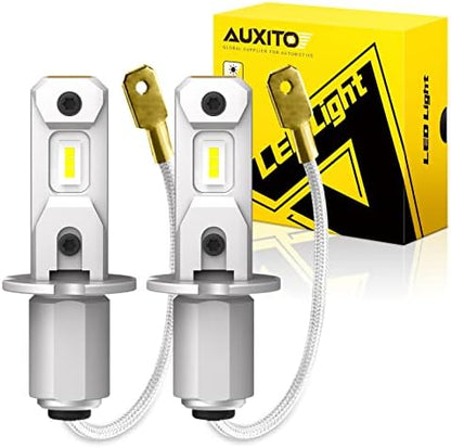 AUXITO H11 LED Headlight Bulbs, 400% Brighter 6500K White Wireless LED Headlights for H8 H9 H16 Fog Lights, DRL, Low Beam or High Beam, Direct Install Plug and Play, IP68 Waterproof, Pack of 2