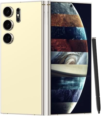 Unlocked Cell Phones Smartphone Unlocked Phones 8+256GB 6.8" HD Screen Dual SIM 108MP+48MP Camera and Built-in Pen (Violet)