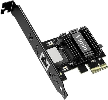 10G PCI-E Network Card with 10Gbps Dual RJ45 Ports, Intel X540-T2 Conrtoller, VIMIN 10Gb Ethernet Adapter Card Compatible with PCI Express X8, X16, Support Windows/Windows Server/Linux/VMware
