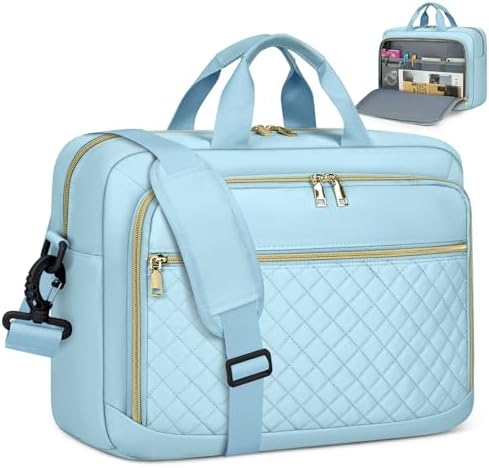 Laptop Bag 17 Inch Laptop Briefcase for Women Waterproof Computer Messenger Bag Professional Laptop Case for Business Work - PuriLite