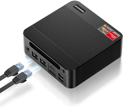 BOSGAME M4 Mini PC Oculink, AMD Ryzen 7 8745HS 32GB DDR5 RAM 1TB PCIe4.0 SSD,Radeon 780M Quad Displays,USB4,Dual LAN 2.5GbE LAN Micro Desktop Computer