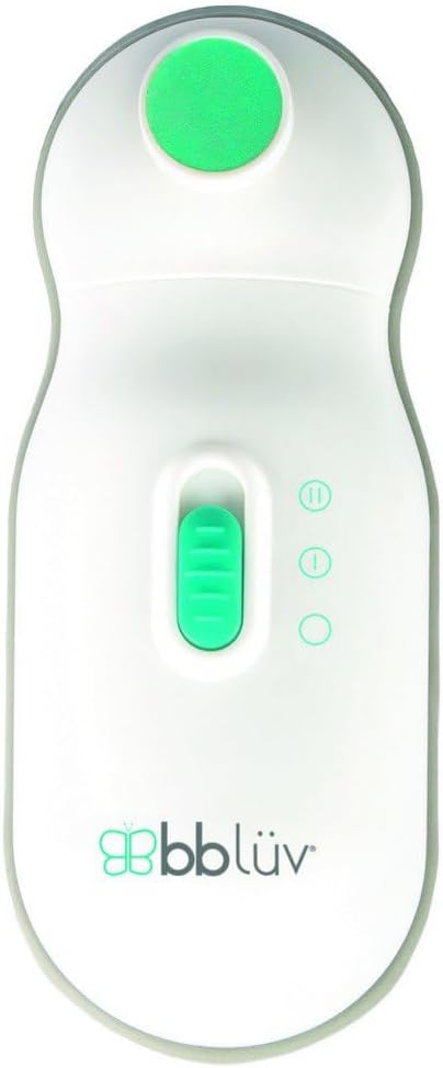 bblüv - Trimö - Electric Nail Clippers for Newborn Baby up to Toddler (0 to 12 Months+) - 2 Speed Switch, Gentle and Quiet Fingernail and Toenail Clippers - Carrying Case Included