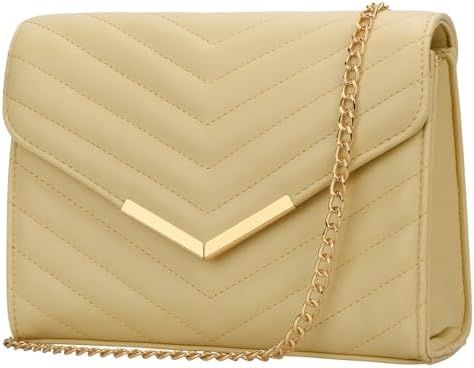 KKXIU Women Formal Vegan Leather Evening Envelope Clutch Purses and Handbags for Party Wedding Prom Bridal - PuriLite