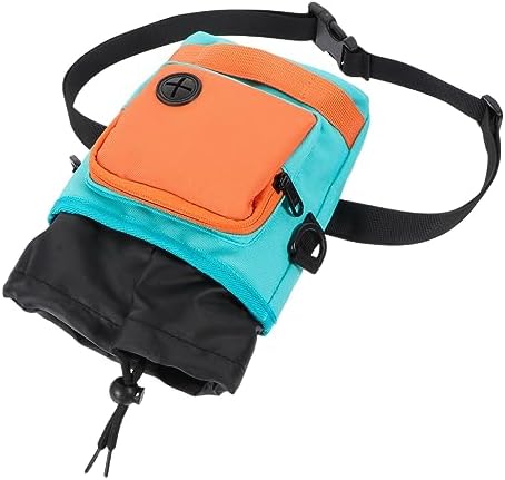 Dog Treat Pouch with Adjustable Waist Strap Lightweight and Durable Pet Training Bag for Treats and