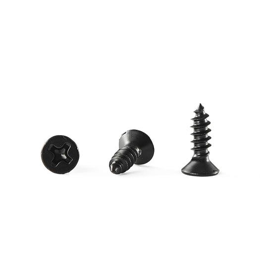 GOHODOMINO #4 x 1/2" Wood Screw 100Pcs, Stainless Steel 304 (18-8) Screws Flat Head Phillips Fast Self Tapping Drywall Screws Black Oxide