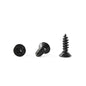 GOHODOMINO #4 x 1/2" Wood Screw 100Pcs, Stainless Steel 304 (18-8) Screws Flat Head Phillips Fast Self Tapping Drywall Screws Black Oxide