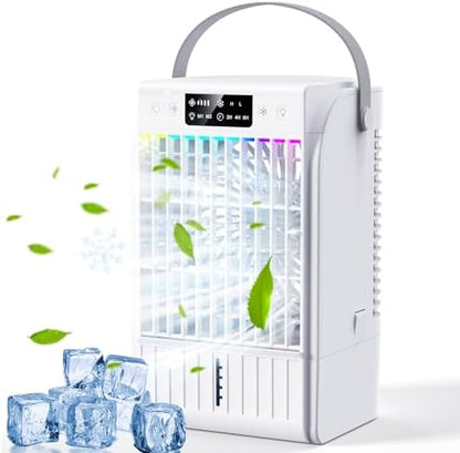 Purilite Select 4-in-1 Mini Portable Air Conditioner – Cool, Mist, Humidify & Glow On the Go