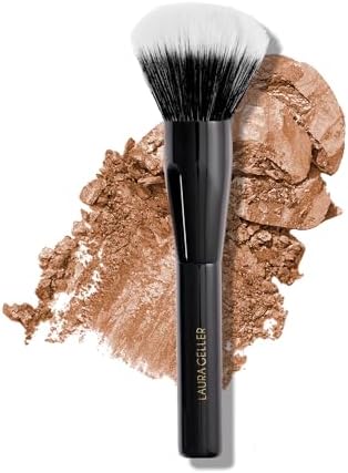 LAURA GELLER NEW YORK Dual-Ended Blush + Bronzer Brush - Blush Bronzer Contour Face Makeup Brush