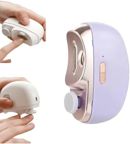 3-in-1 Automatic Electric Nail Clipper for Seniors, Kids & Adults - Rechargeable Electric Toenail Clippers with Polishing and Storage, 2 Speed Safe & Convenient Nail Trimmers