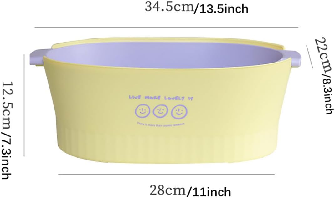 Kitchen Washbas Food Strainer Drain Basket Rotating Drainer Double-Layer Basin Vegetable Fruit Washing Strainer